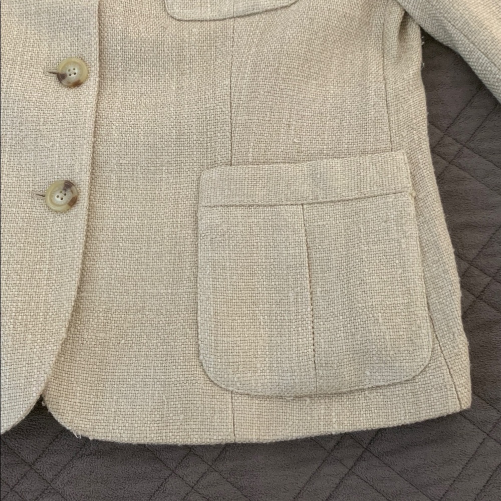 Ralph Lauren Tan Silk Jacket/Blazer size 14 - Picture 12 of 17